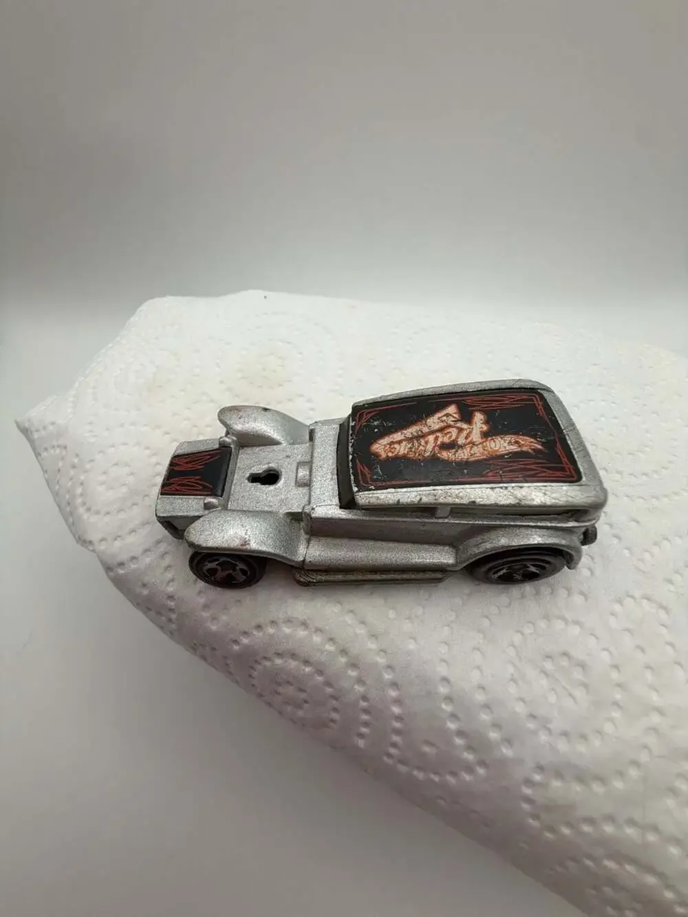 Hot Wheels The Demon Silver Redline Die Cast Toy Car